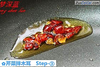 芹菜拌木耳做法第三步骤