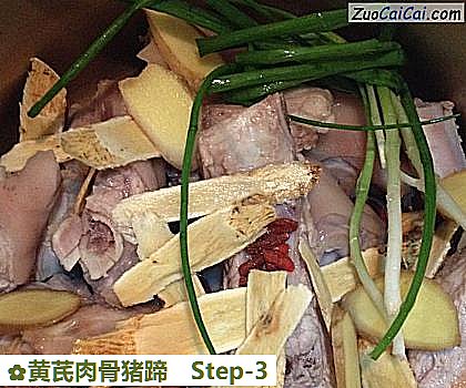 黄芪肉骨猪蹄做法第三步骤