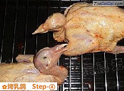 烤乳鸽做法第四步骤