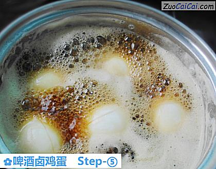 啤酒卤鸡蛋做法第五步骤