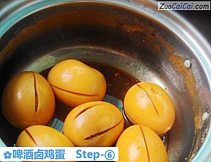 啤酒卤鸡蛋做法第六步骤