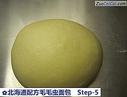 北海道配方毛毛虫面包做法第五步骤
