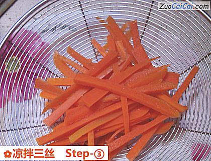 凉拌三丝做法第三步骤