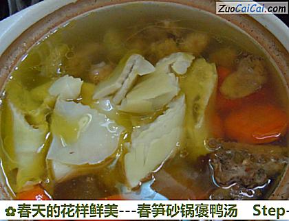 -春笋砂锅褒鸭汤做法第六步骤