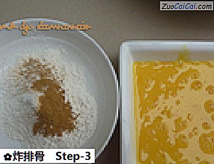 炸排骨做法第三步骤