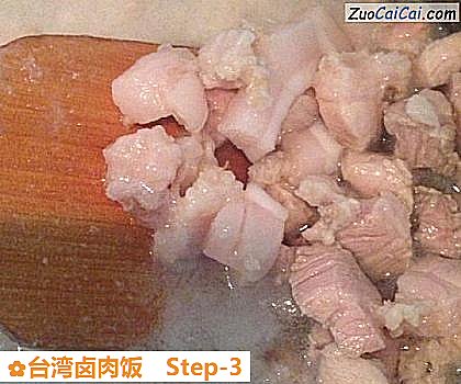 台湾卤肉饭做法第三步骤