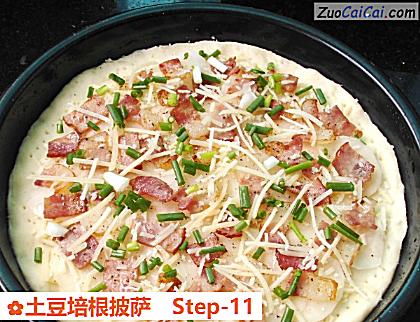 土豆培根披萨做法第十一步骤