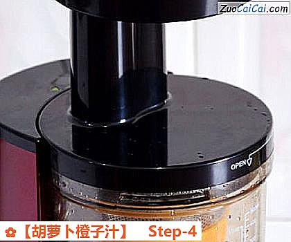 胡萝卜橙子汁做法第四步骤
