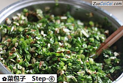 菜包子做法第六步骤