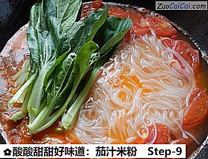 酸酸甜甜好味道:茄汁米粉做法第九步骤