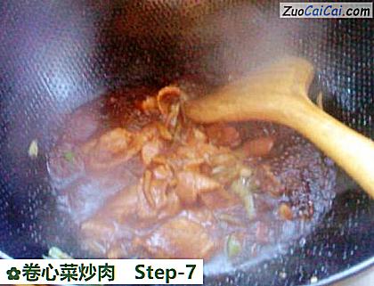 卷心菜炒肉做法第七步骤