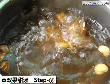 双果甜汤做法第三步骤