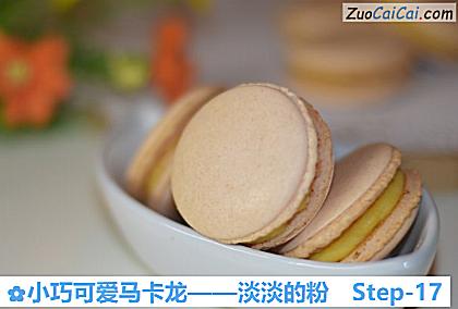 小巧可爱马卡龙——淡淡的粉做法第十七步骤