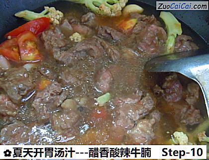 -醋香酸辣牛腩做法第十步骤