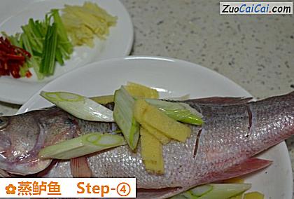 蒸鲈鱼做法第四步骤