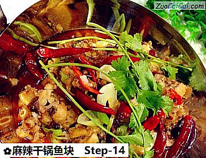 麻辣干锅鱼块做法第十四步骤
