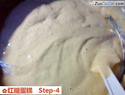 红糖蛋糕做法第四步骤