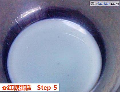 红糖蛋糕做法第五步骤