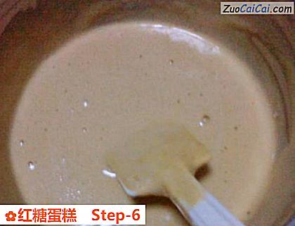 红糖蛋糕做法第六步骤