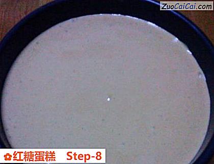 红糖蛋糕做法第八步骤