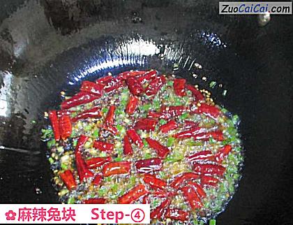 麻辣兔块做法第四步骤