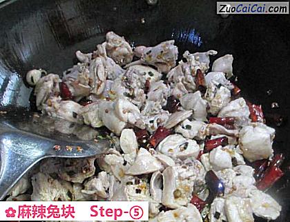 麻辣兔块做法第五步骤