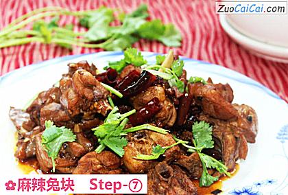 麻辣兔块做法第七步骤