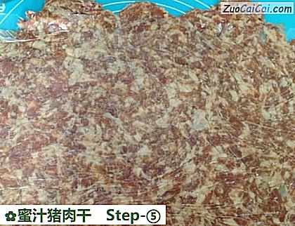 蜜汁猪肉干做法第五步骤