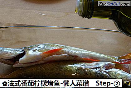 法式番茄柠檬烤鱼-懒人菜谱做法第二步骤