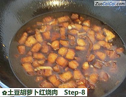 土豆胡萝卜红烧肉做法第八步骤