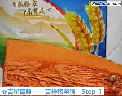 吉星高照——吉祥猪坚强做法第一步骤