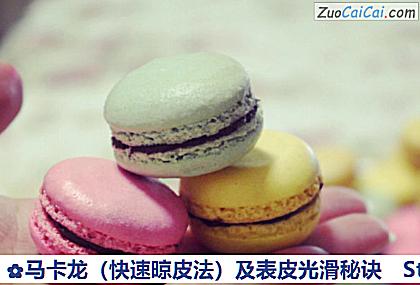 马卡龙（快速晾皮法）及表皮光滑秘诀做法第六步骤