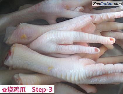 烧鸡爪做法第三步骤