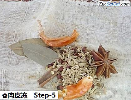 肉皮冻做法第五步骤