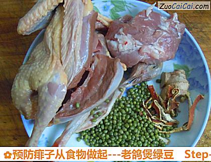 -老鸽煲绿豆做法第一步骤