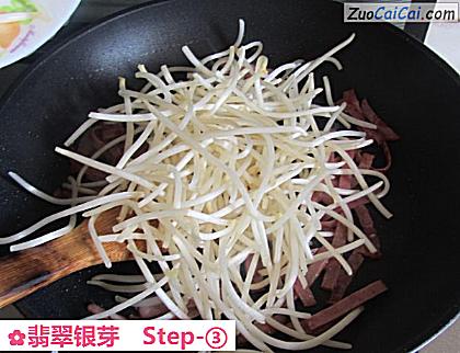 翡翠银芽做法第三步骤