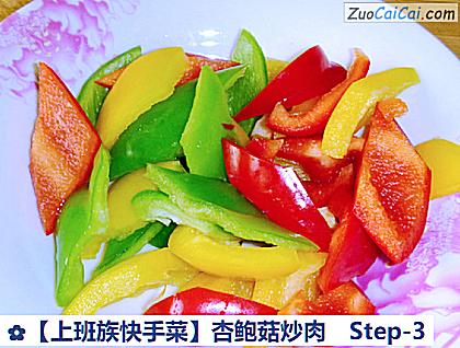 杏鲍菇炒肉做法第三步骤