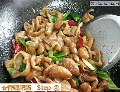 香辣肥肠做法第四步骤