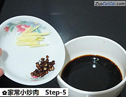 家常小炒肉做法第五步骤