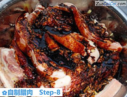 自制腊肉做法第八步骤