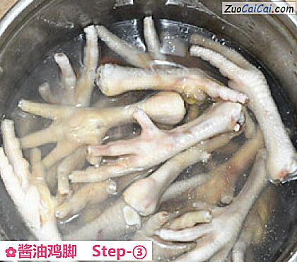 酱油鸡脚做法第三步骤