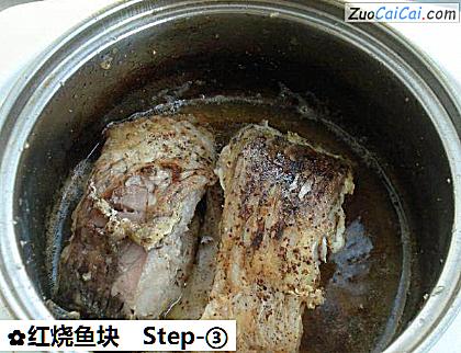 红烧鱼块做法第三步骤