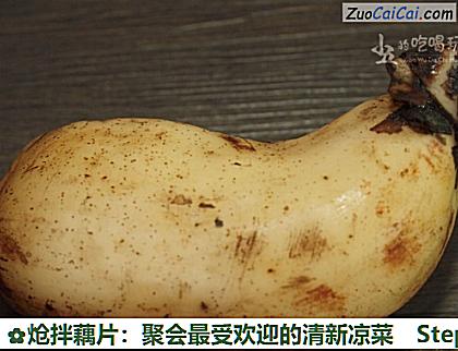 炝拌藕片:聚会最受欢迎的清新凉菜做法第一步骤