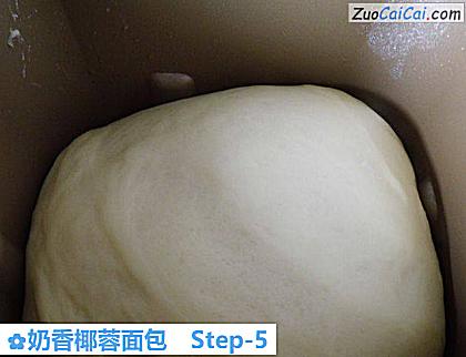 奶香椰蓉面包做法第五步骤