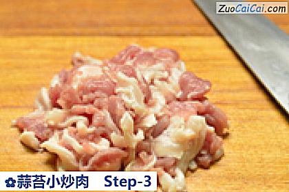 蒜苔小炒肉做法第三步骤