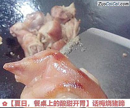 话梅烧猪蹄做法第三步骤