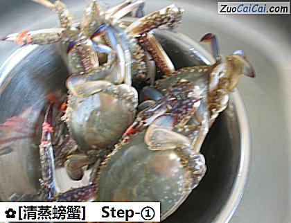 [清蒸螃蟹]做法第一步骤