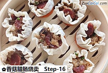 香菇腊肠烧卖做法第十六步骤