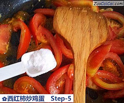 西红柿炒鸡蛋做法第五步骤
