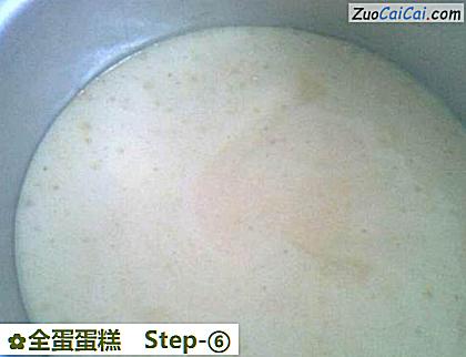 全蛋蛋糕做法第六步骤